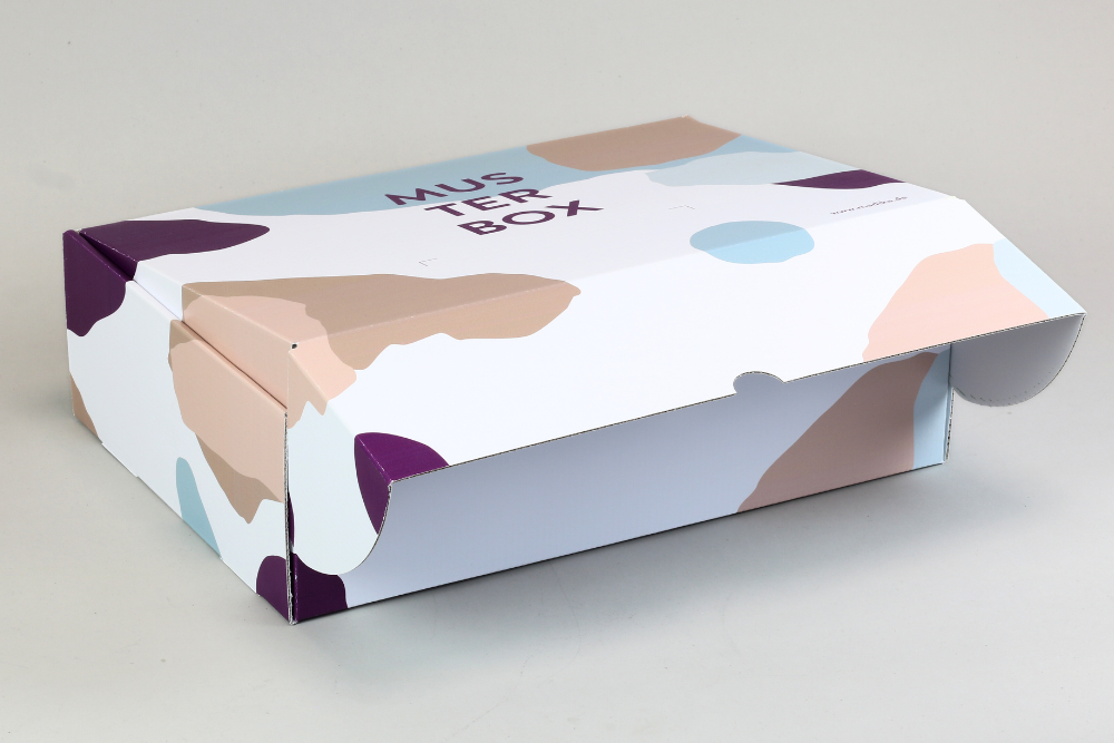 Schachtel-Muster Musterbox inkl. Veredelungsmuster + Gmund Used Materialmuster